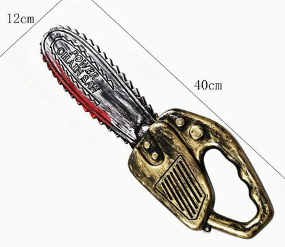 Chain saw halloween prop
