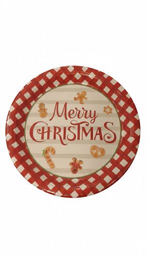 Merry Christmas plates design 2