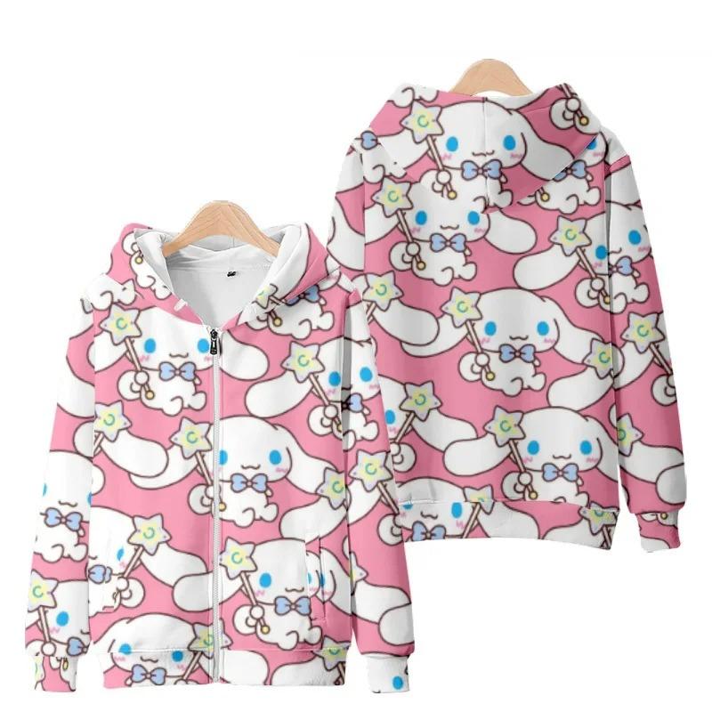 Sanrio Cinnamoroll 3D Zipper Hoodie