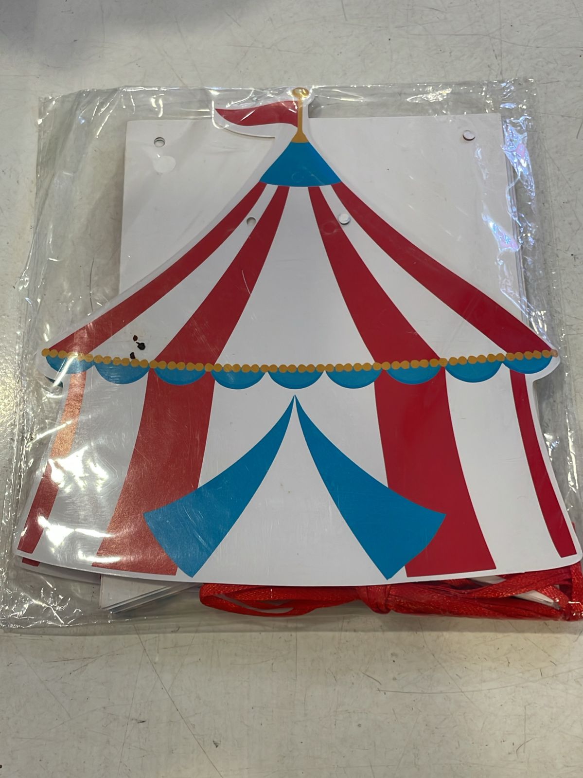 Circus Theme Happy Birthday Banner