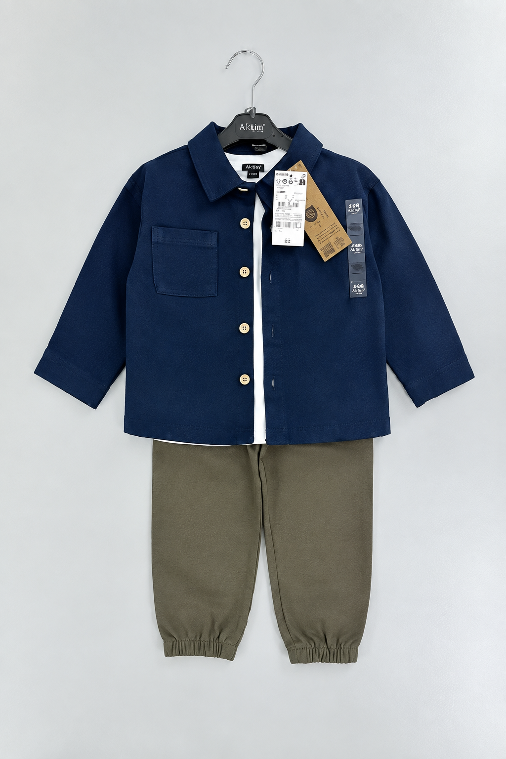 Kiabi Blue Cargo 2pc Boy&