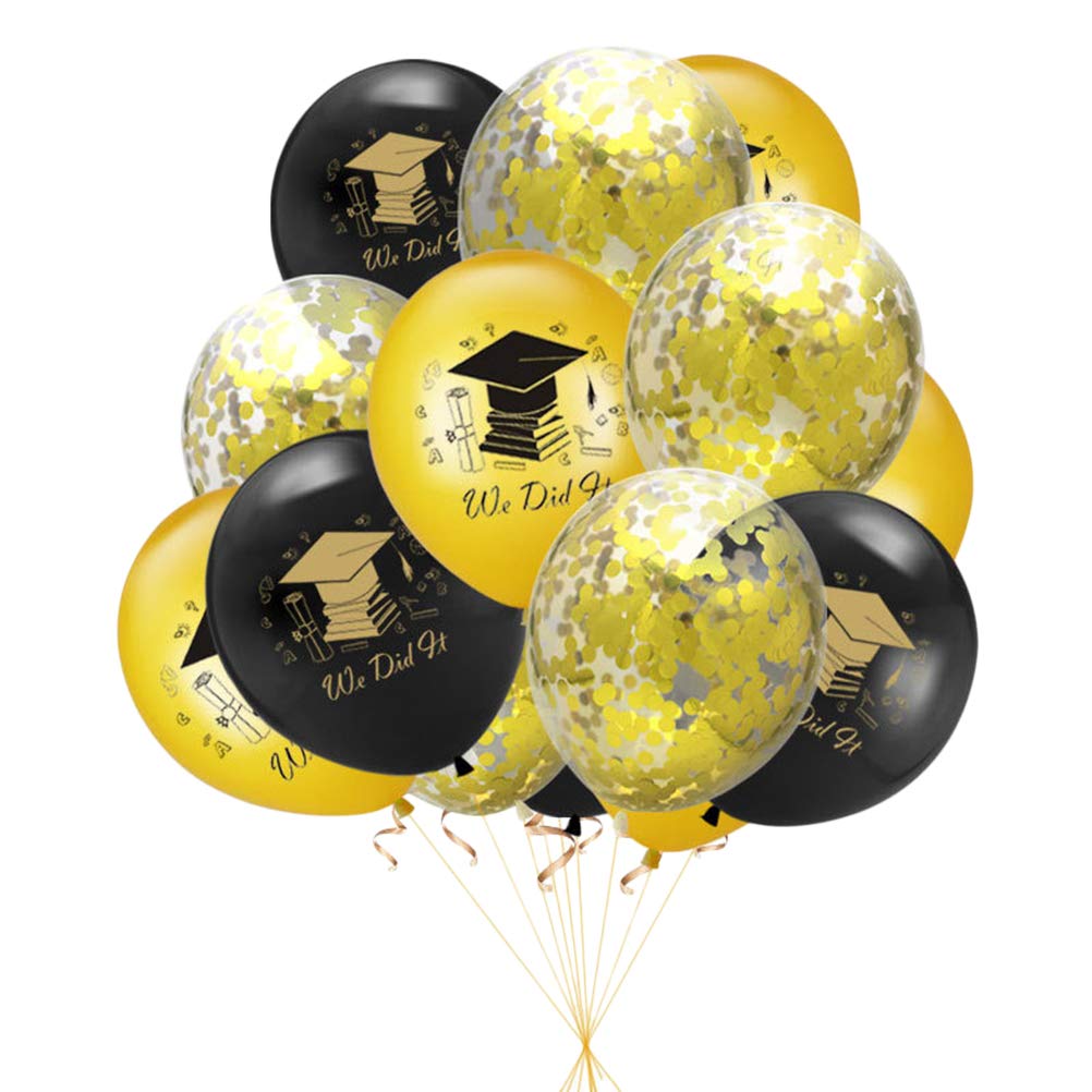 Congrats Latex Balloons Graduation (15 pcs)