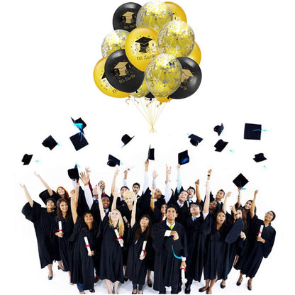 Congrats Latex Balloons Graduation (15 pcs)