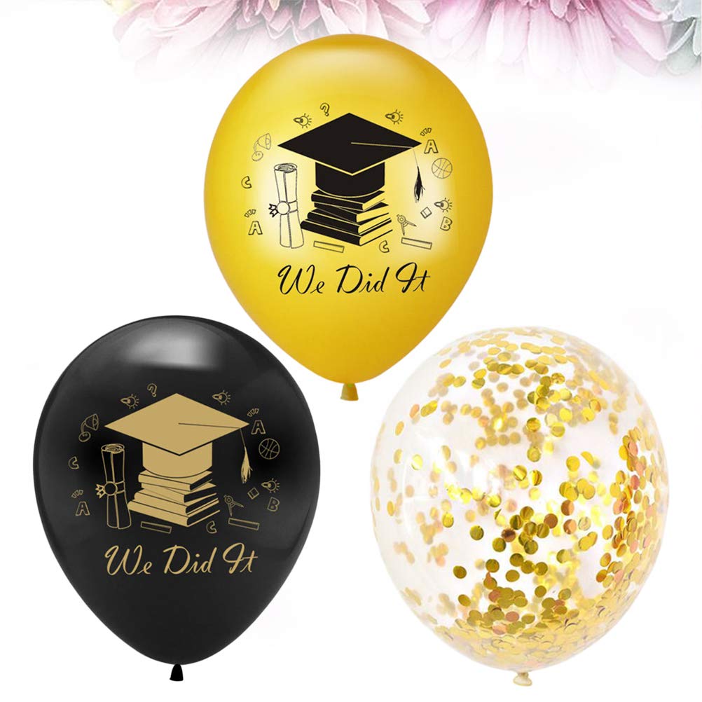 Congrats Latex Balloons Graduation (15 pcs)