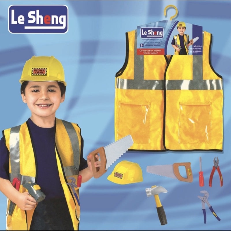 Construction worker cosplay Career Day outfit (Ages 3 to 7 years old)