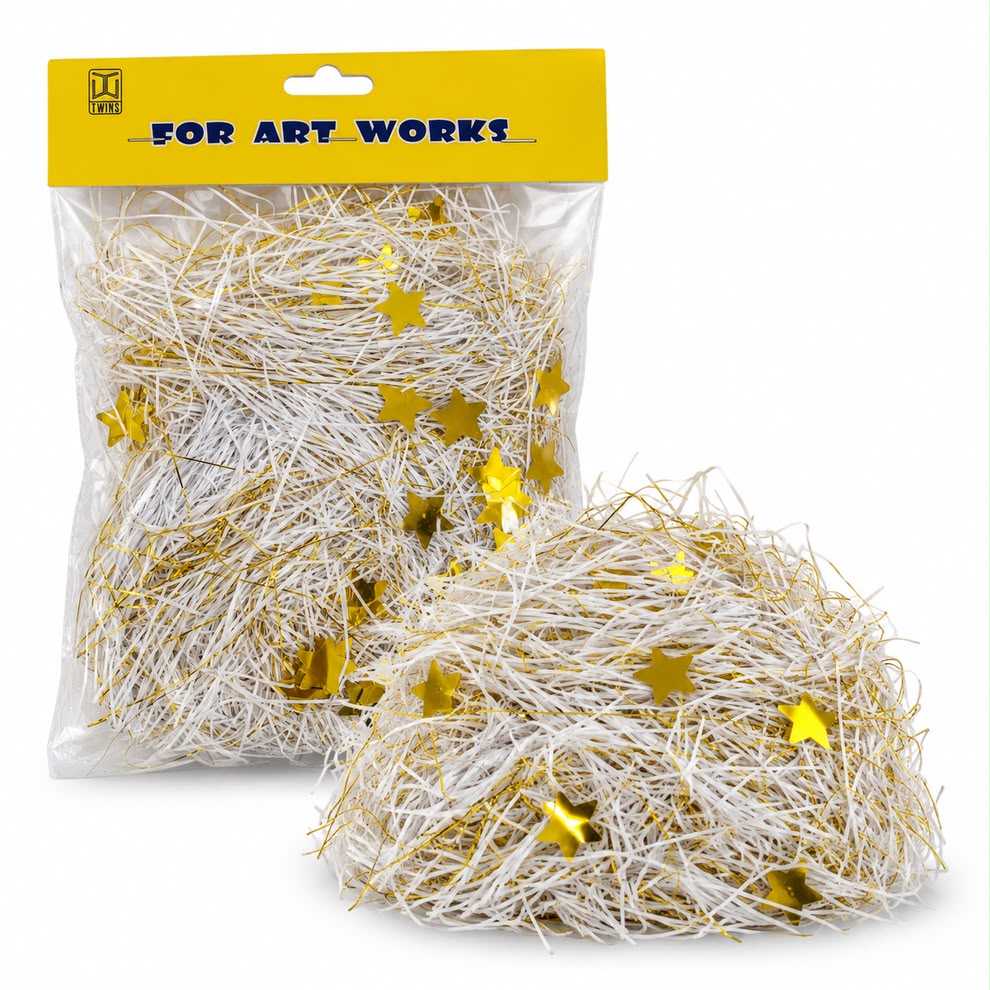 Shredded Paper With Gold Star