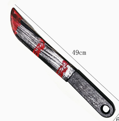 Halloween butcher knife prop