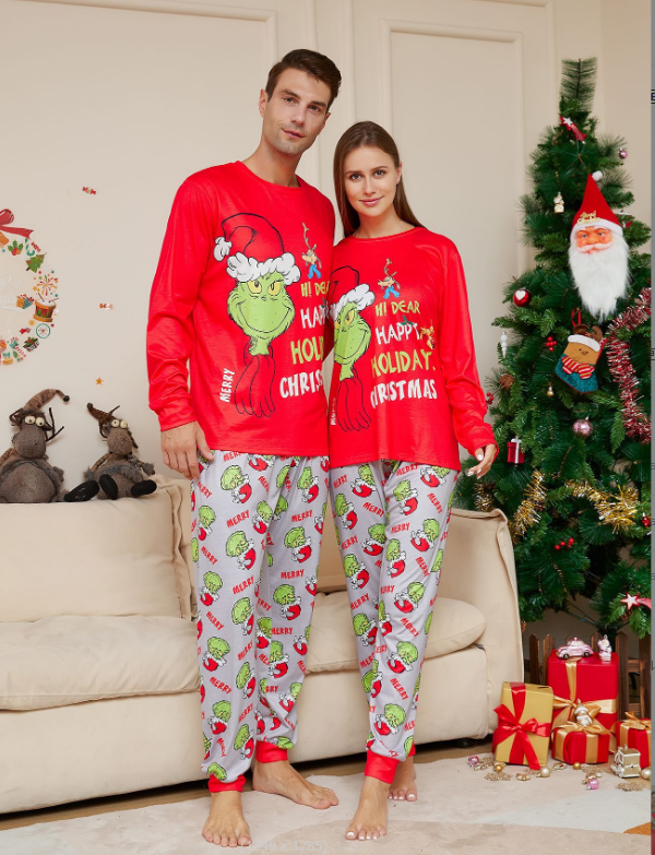 Grinch Christmas Family Pajamas Kids and Adults Pyjamas