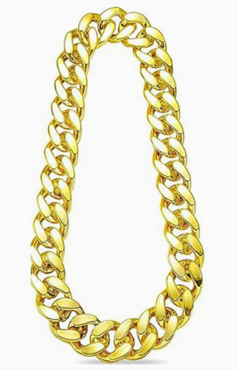 Hip hop 90s gold costume kit