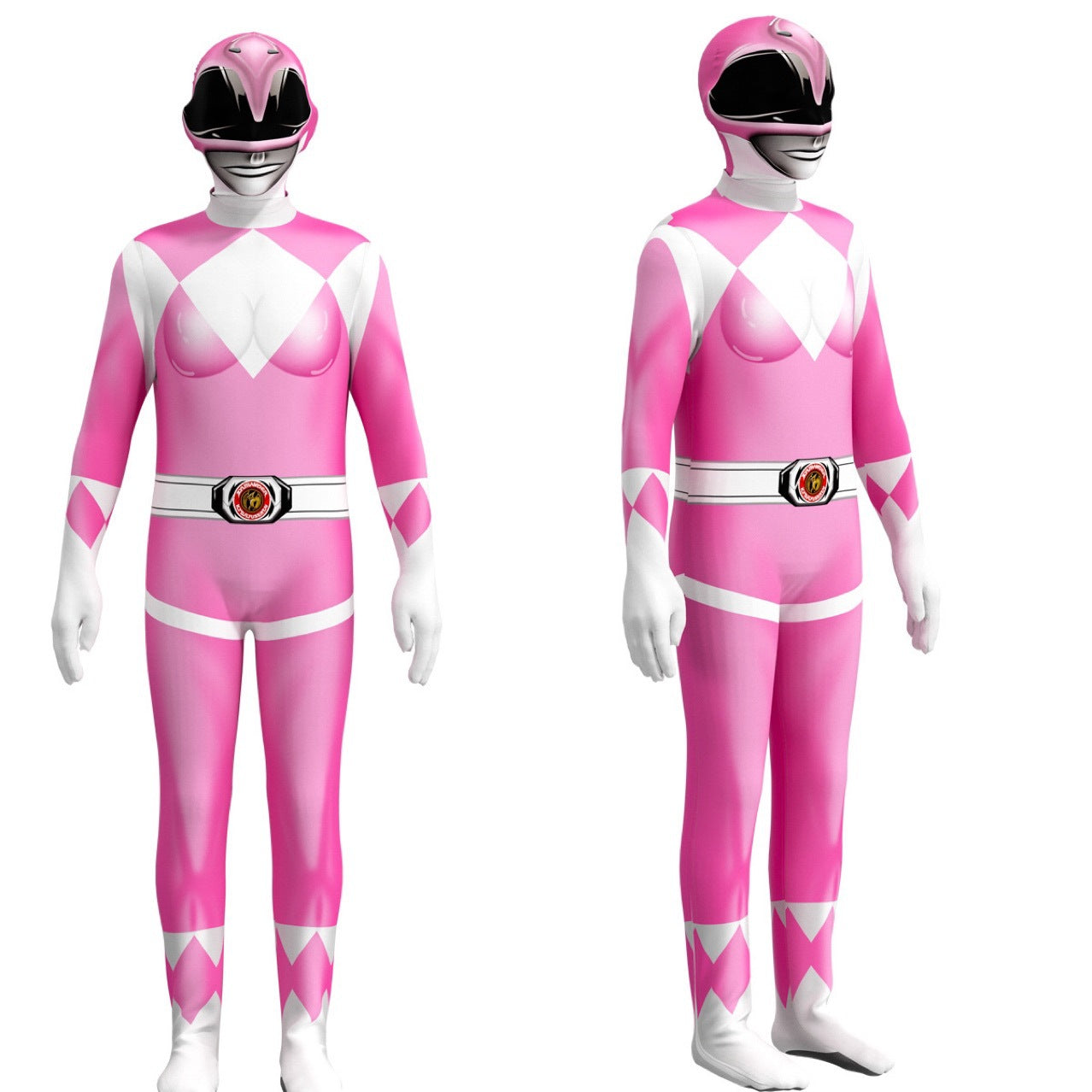 Power Rangers PINK Mighty Morphin Cosplay Costume