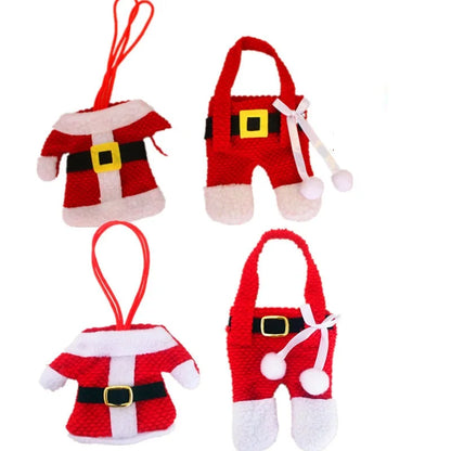 Christmas cutlery santa top