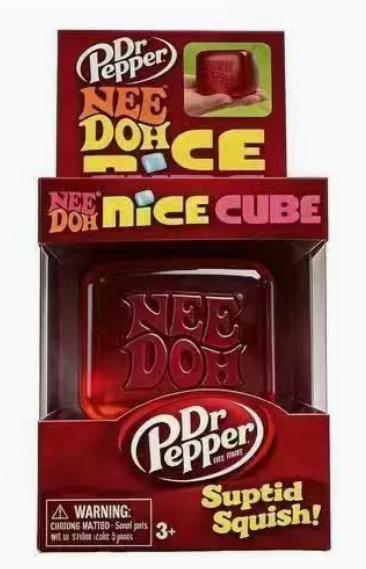 Schylling NeeDoh Nice Cube Dr Pepper Squishy