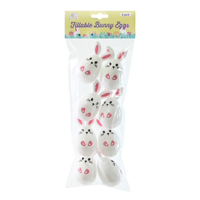 Easter Bunny Fillable Eggs 8pk