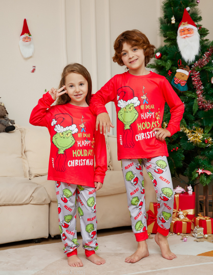 Grinch Christmas Family Pajamas Kids and Adults Pyjamas