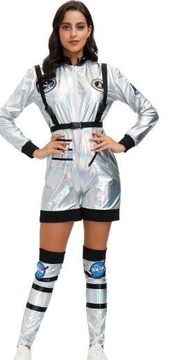 Adult Female Astronaut Halloween Cosplay Costume
