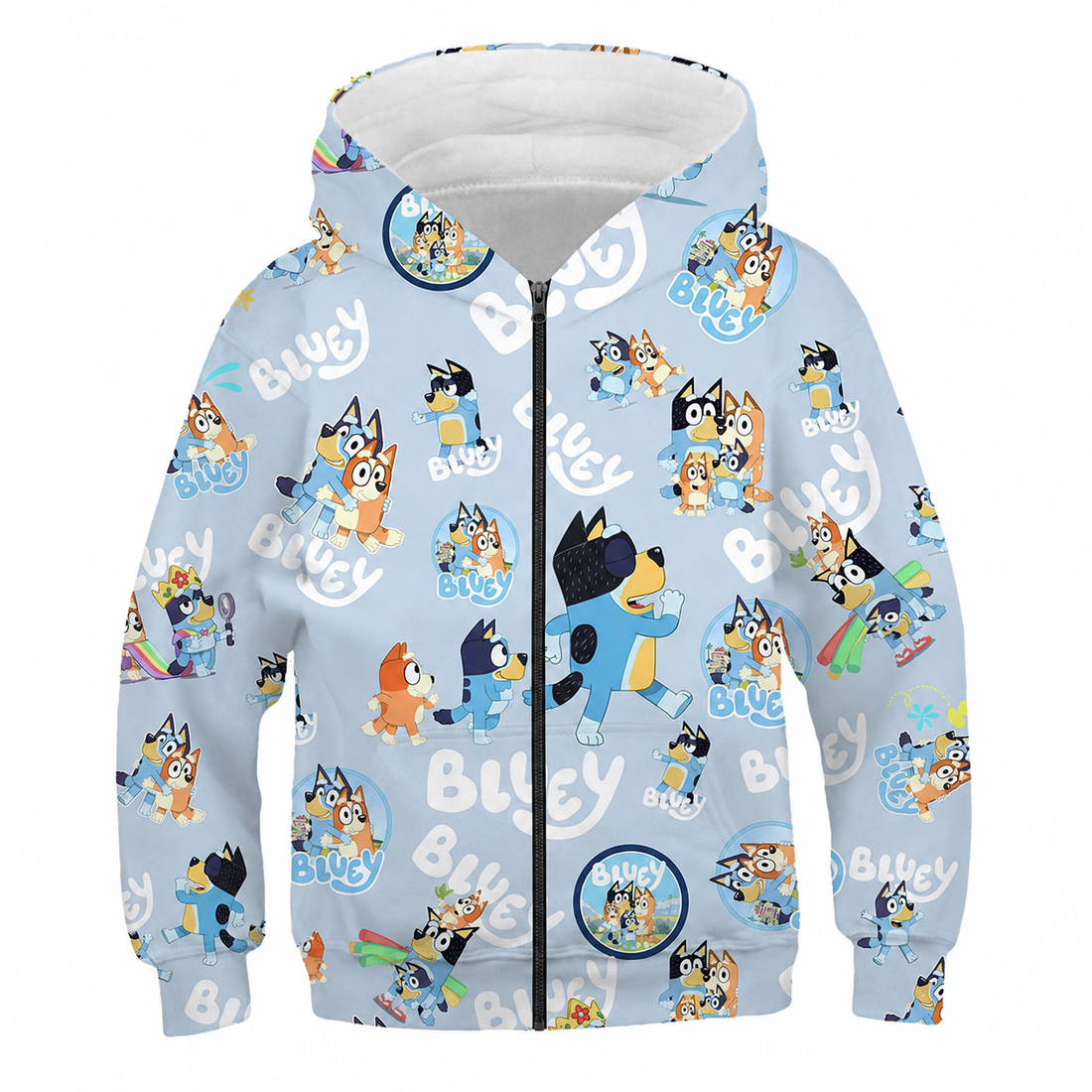 Bluey Fun Time 3D Zipper Hoodie