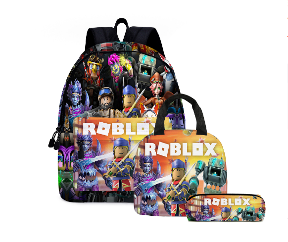 Roblox 2nd Edition set (3PC) (Front zipper on the bookbag)