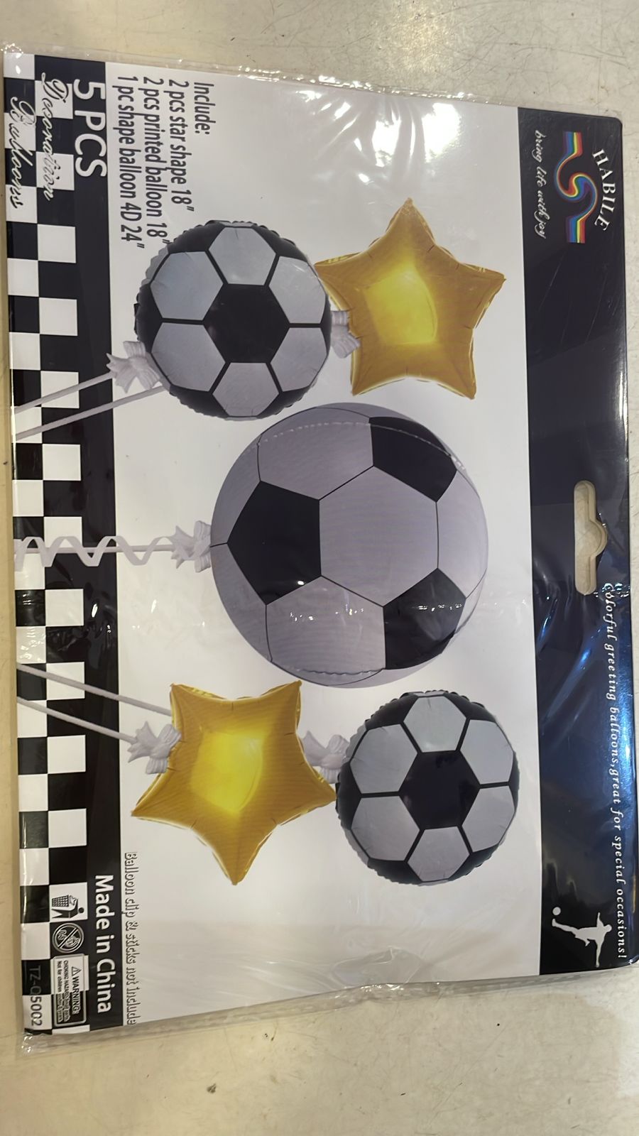 Football 5pc Foil Balloon