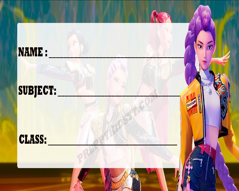 2nd edition Kpop school subject book Labels Demon Hunters