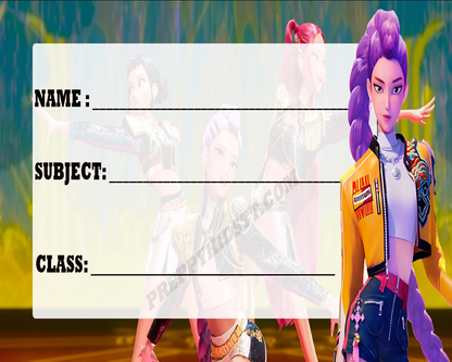 2nd edition Kpop school subject book Labels Demon Hunters