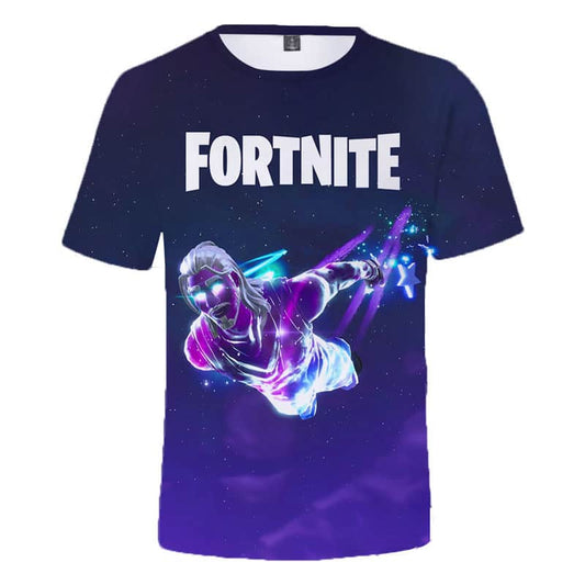 Fortnite Tshirt - Galaxy God Flying