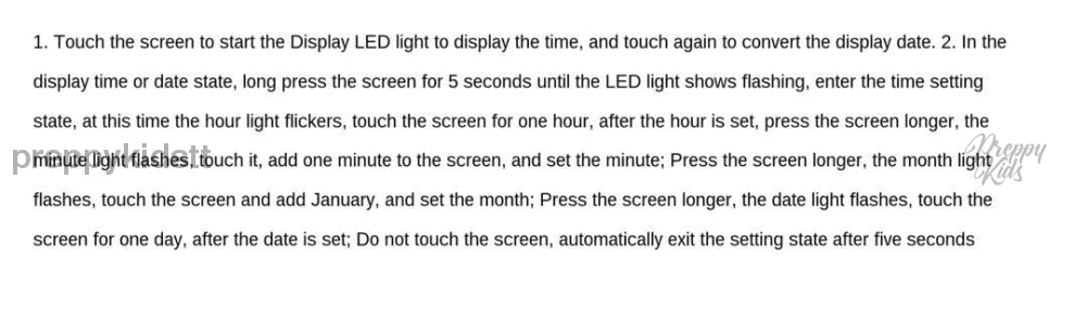 HOW TO PROGRAM TOUCH SCREEN LED WATCH