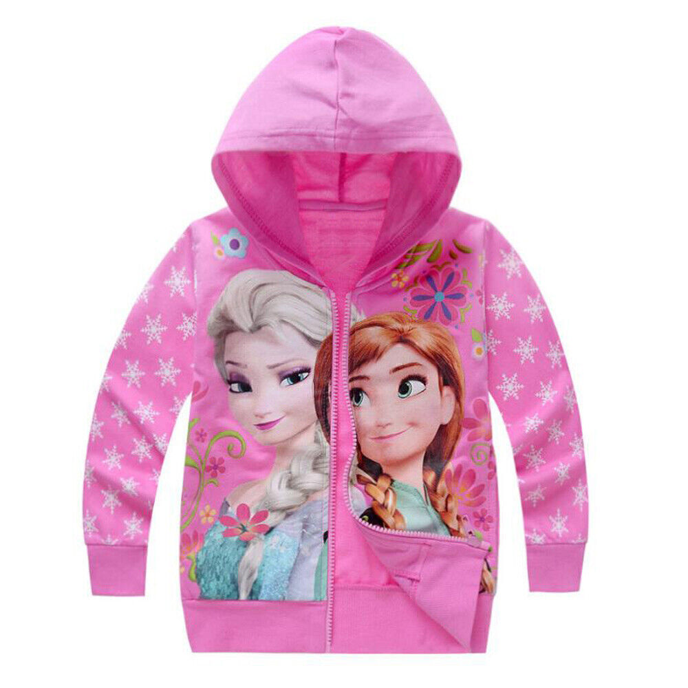 Frozen Snowflakes Pink 3D Zipper Hoodie