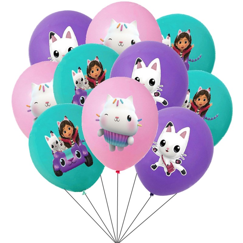 Gabby dollhouse latex balloon