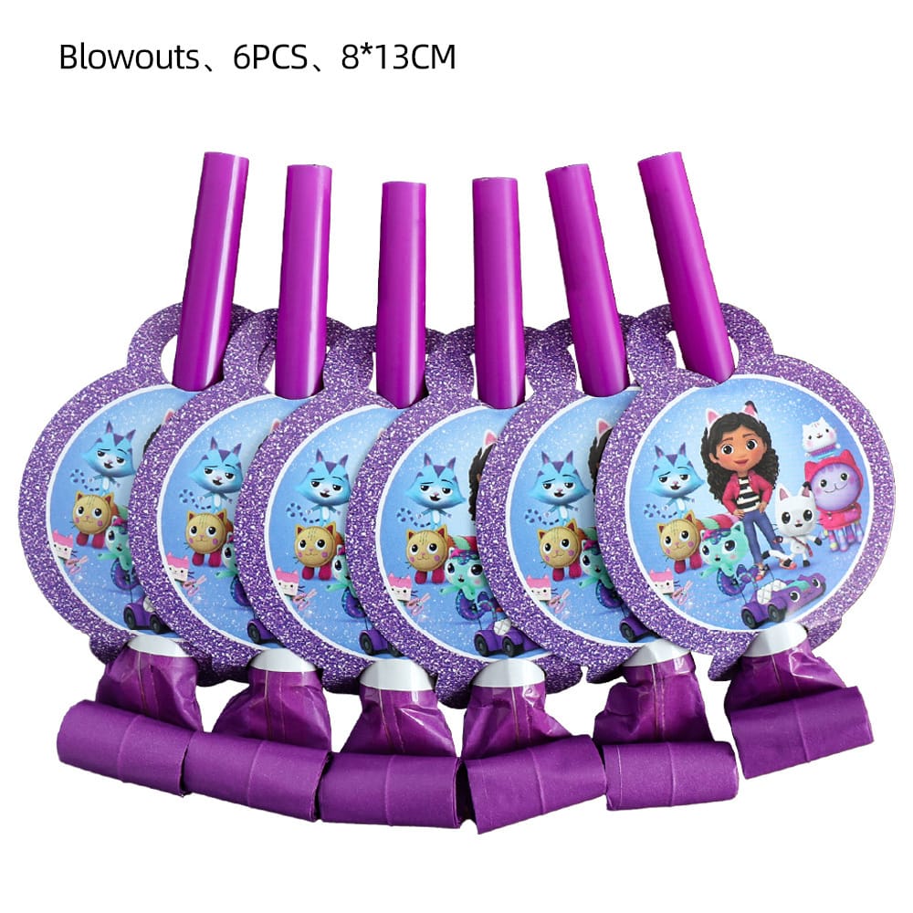 Gabby dollhouse party blowers
