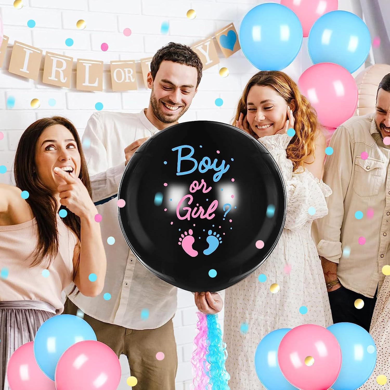 Gender Reveal Party Set Package kit 27 pcs