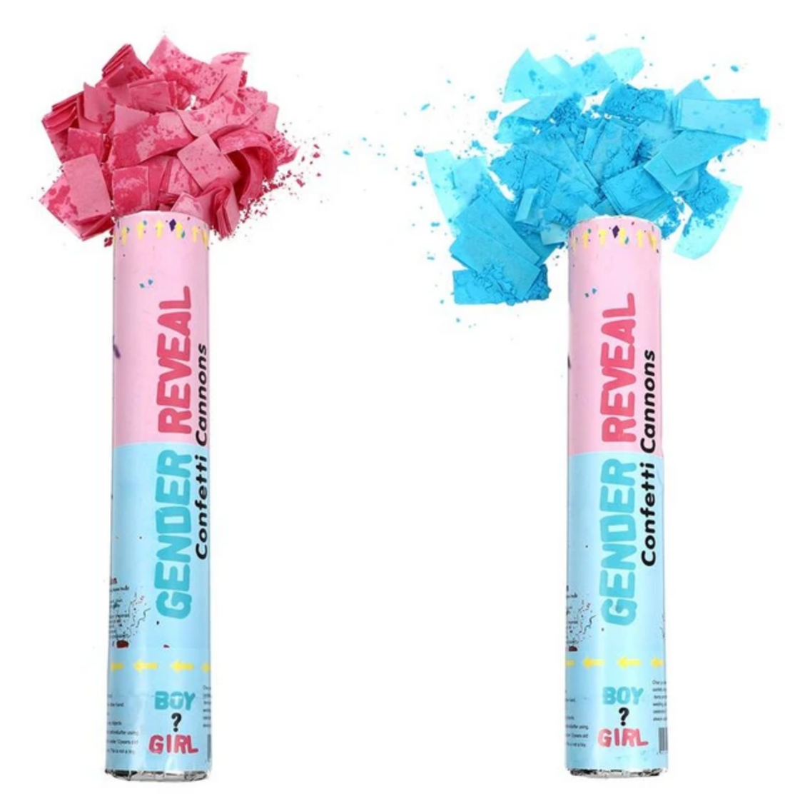 Gender Reveal Cannons (Pink or Blue) - Preppy Kids (Grand Bazaar)