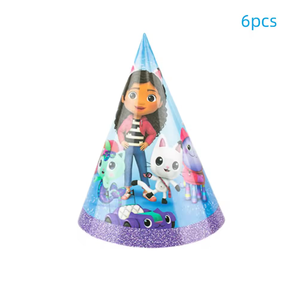 Gabby dollhouse party hats