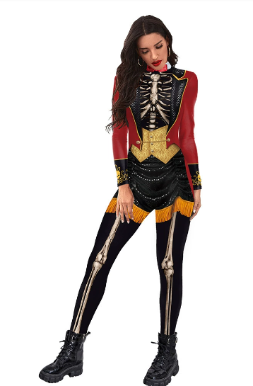 Adults Skeleton Circus Girl Cosplay Costume