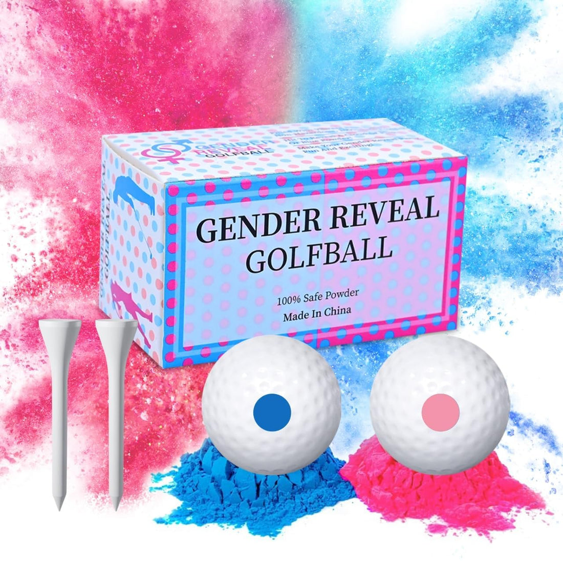 Gender Reveal Exploding Golf Balls