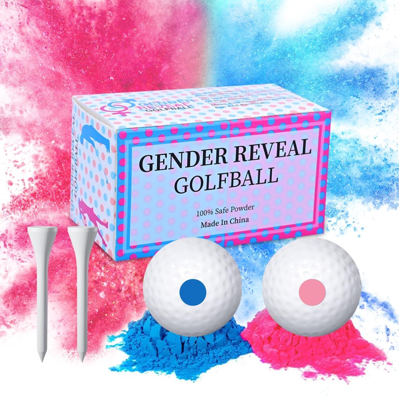Gender Reveal Exploding Golf Balls