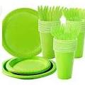 Green Tableware Party Set