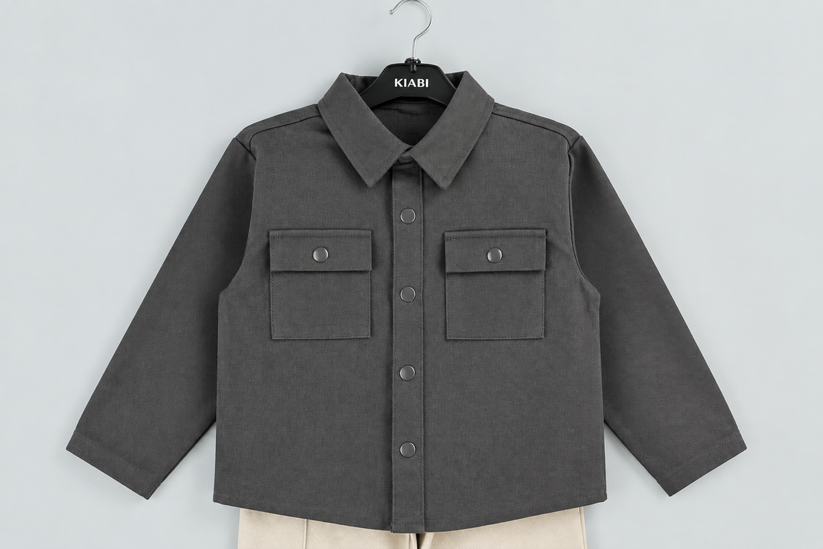 Kiabi Grey Cargo 2pc Boy&