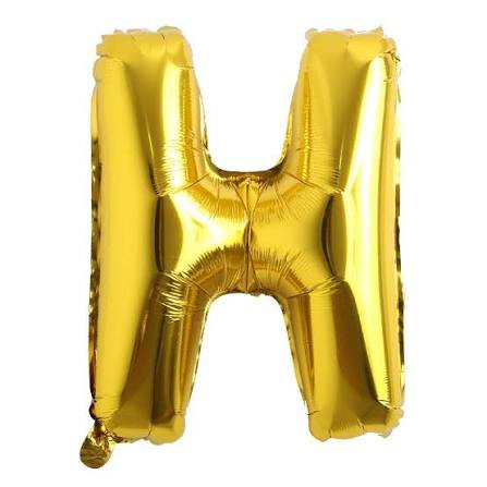 16" Letter H foil Gold