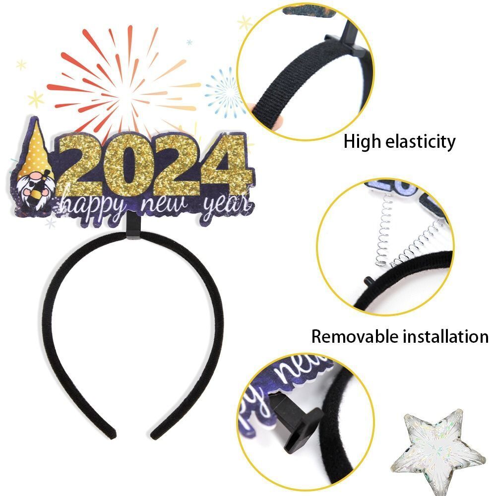 Happy New Year Headpieces 2024 New Years