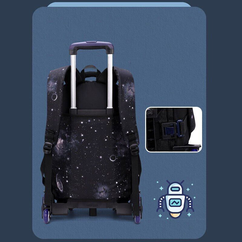 Ziranyu 3pc Trolley Bag Set Galaxy Black