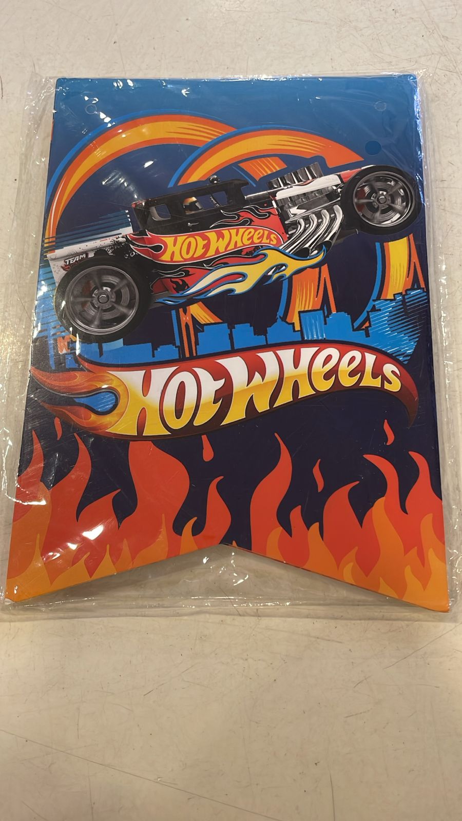 Hot Wheels Happy Birthday Banner