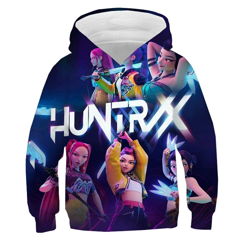 Kpop Demon Hunters Huntrix Zipper 3D Hoodie