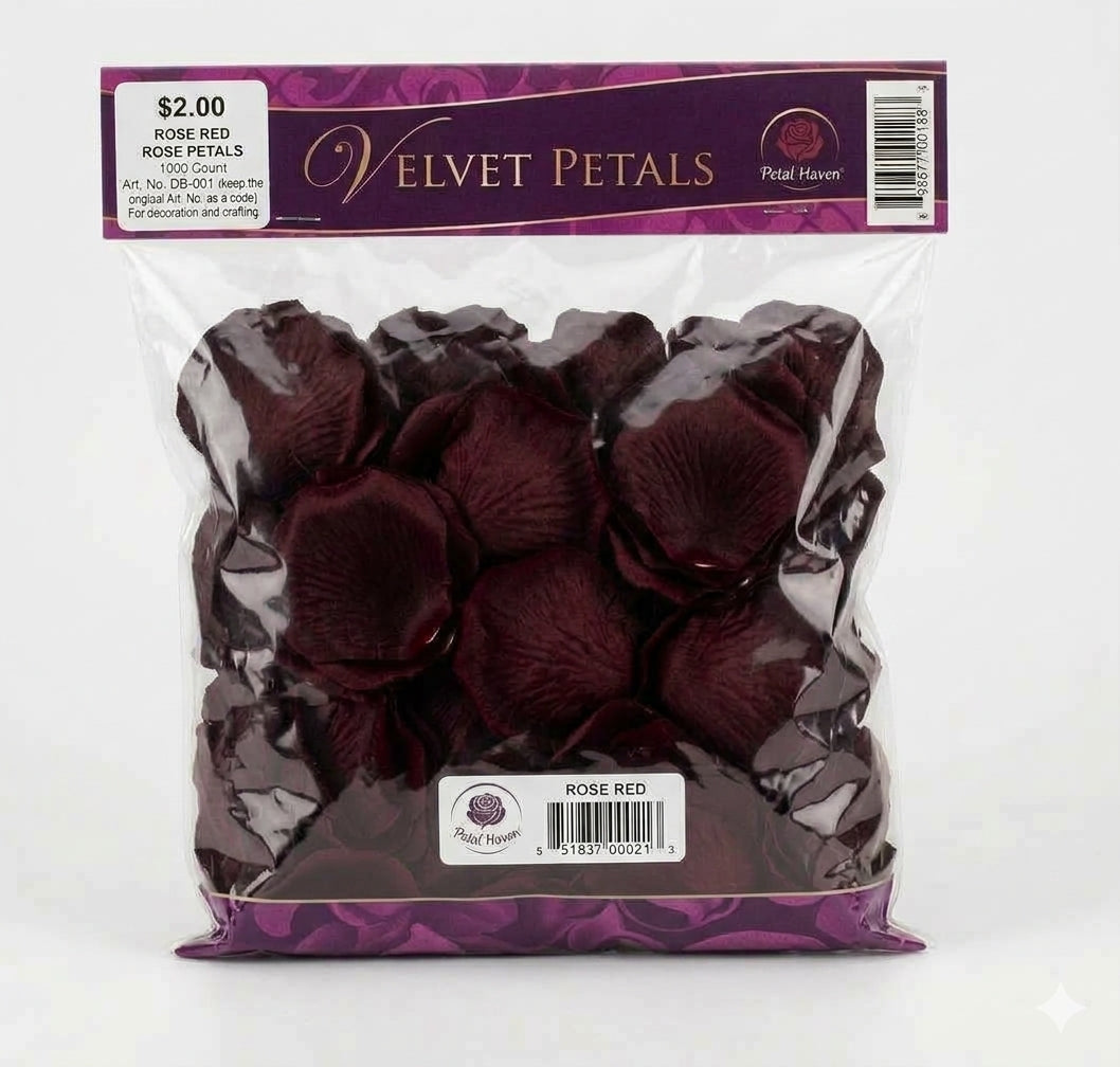 Artifical Rose Petal - Weddings, Engagements (100 pcs per pack)