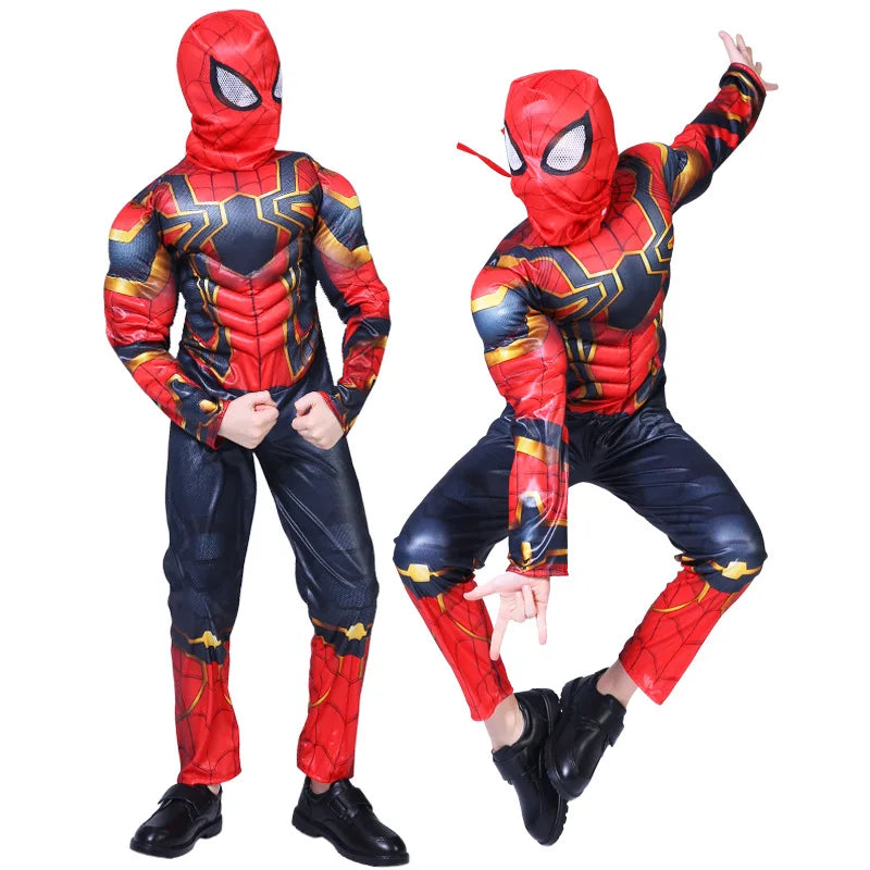 Spiderman Muscle man super hero Costume