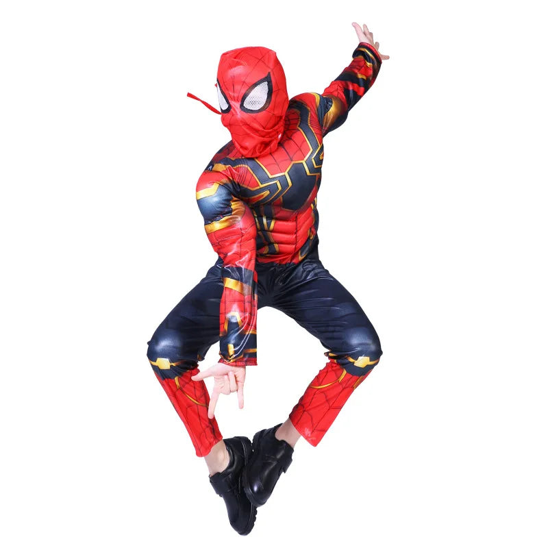 Spiderman Muscle man super hero Costume