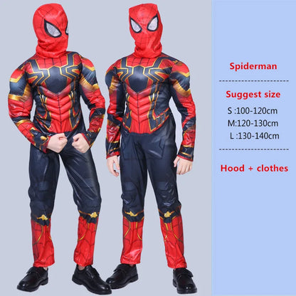 Spiderman Muscle man super hero Costume