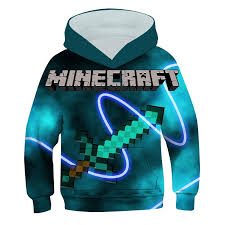 Minecraft Sword Hoodie Pullover