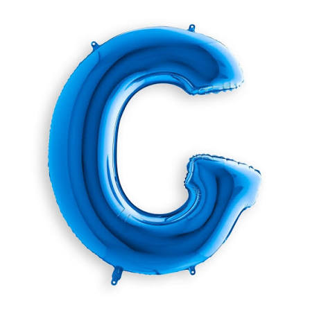 32" Letter G foil Blue