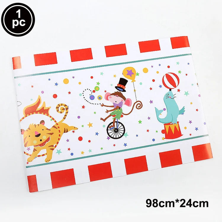 Circus Party Invitation Cards