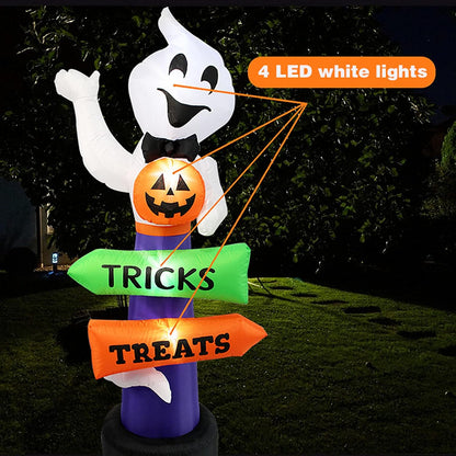 Halloween Trick or Treat 7ft Inflatable Ghost Float